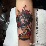 photo tattoo globe 25.01.2019 №143 - drawing tattoo globe - tattoovalue.net