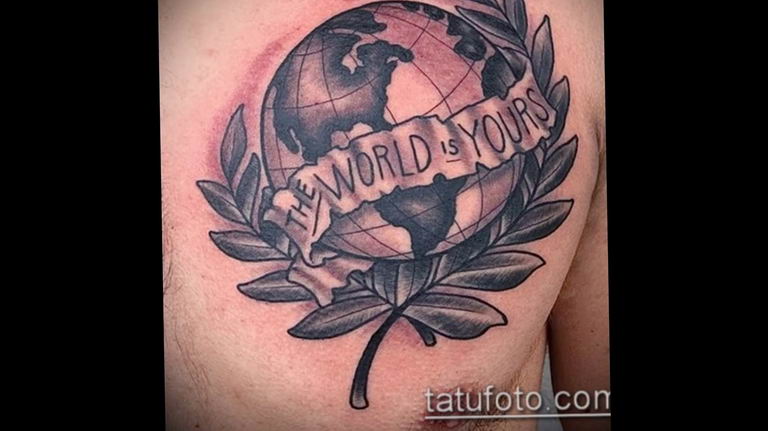 photo tattoo globe 25.01.2019 №161 - drawing tattoo globe - tattoovalue.net