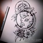 photo tattoo globe 25.01.2019 №177 - drawing tattoo globe - tattoovalue.net