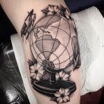 photo tattoo globe 25.01.2019 №207 - drawing tattoo globe - tattoovalue.net