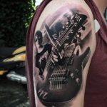 photo tattoo guitar 25.01.2019 №039 - drawing tattoo with a guitar - tattoovalue.net