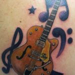 photo tattoo guitar 25.01.2019 №078 - drawing tattoo with a guitar - tattoovalue.net