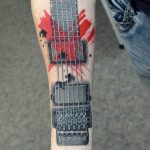 photo tattoo guitar 25.01.2019 №198 - drawing tattoo with a guitar - tattoovalue.net