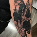 photo tattoo guitar 25.01.2019 №273 - drawing tattoo with a guitar - tattoovalue.net