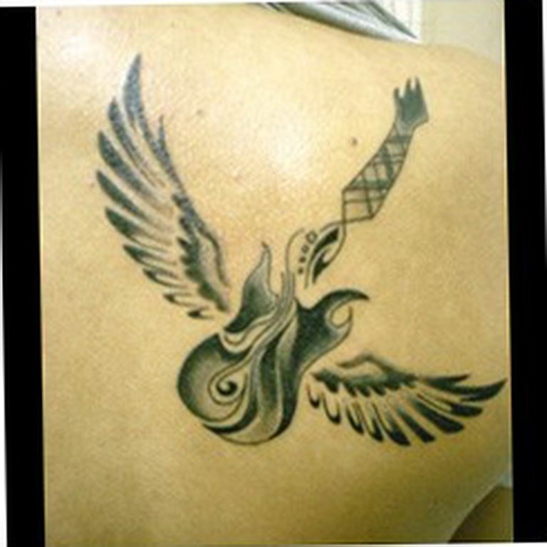 photo tattoo guitar  №340 - drawing tattoo with a guitar -   