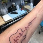 photo tattoo guitar 25.01.2019 №003 - drawing tattoo with a guitar - tattoovalue.net