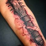 photo tattoo guitar 25.01.2019 №011 - drawing tattoo with a guitar - tattoovalue.net