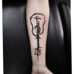 photo tattoo guitar 25.01.2019 №018 - drawing tattoo with a guitar - tattoovalue.net