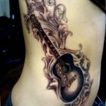 photo tattoo guitar 25.01.2019 №021 - drawing tattoo with a guitar - tattoovalue.net