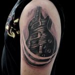 photo tattoo guitar 25.01.2019 №026 - drawing tattoo with a guitar - tattoovalue.net