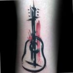 photo tattoo guitar 25.01.2019 №035 - drawing tattoo with a guitar - tattoovalue.net