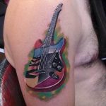 photo tattoo guitar 25.01.2019 №040 - drawing tattoo with a guitar - tattoovalue.net