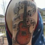 photo tattoo guitar 25.01.2019 №048 - drawing tattoo with a guitar - tattoovalue.net