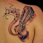 photo tattoo guitar 25.01.2019 №052 - drawing tattoo with a guitar - tattoovalue.net