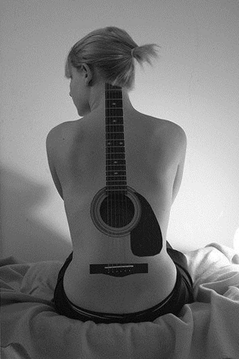 photo tattoo guitar 25.01.2019 №056 - drawing tattoo with a guitar - tattoovalue.net