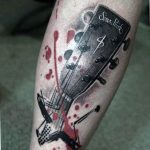 photo tattoo guitar 25.01.2019 №062 - drawing tattoo with a guitar - tattoovalue.net