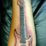 photo tattoo guitar 25.01.2019 №067 - drawing tattoo with a guitar - tattoovalue.net