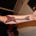 photo tattoo guitar 25.01.2019 №069 - drawing tattoo with a guitar - tattoovalue.net