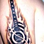 photo tattoo guitar 25.01.2019 №074 - drawing tattoo with a guitar - tattoovalue.net