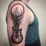photo tattoo guitar 25.01.2019 №086 - drawing tattoo with a guitar - tattoovalue.net