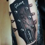 photo tattoo guitar 25.01.2019 №092 - drawing tattoo with a guitar - tattoovalue.net