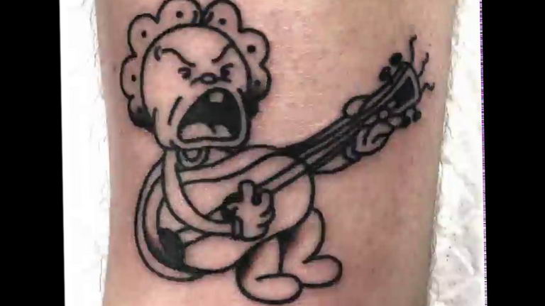 photo tattoo guitar 25.01.2019 №115 - drawing tattoo with a guitar - tattoovalue.net