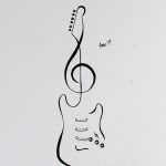 photo tattoo guitar 25.01.2019 №122 - drawing tattoo with a guitar - tattoovalue.net