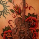 photo tattoo guitar 25.01.2019 №144 - drawing tattoo with a guitar - tattoovalue.net
