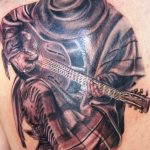 photo tattoo guitar 25.01.2019 №145 - drawing tattoo with a guitar - tattoovalue.net