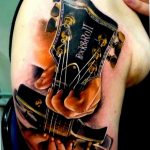 photo tattoo guitar 25.01.2019 №161 - drawing tattoo with a guitar - tattoovalue.net