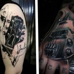 photo tattoo guitar 25.01.2019 №163 - drawing tattoo with a guitar - tattoovalue.net