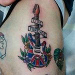 photo tattoo guitar 25.01.2019 №164 - drawing tattoo with a guitar - tattoovalue.net