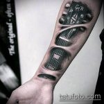 photo tattoo guitar 25.01.2019 №165 - drawing tattoo with a guitar - tattoovalue.net
