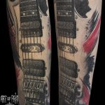 photo tattoo guitar 25.01.2019 №170 - drawing tattoo with a guitar - tattoovalue.net