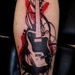 photo tattoo guitar 25.01.2019 №180 - drawing tattoo with a guitar - tattoovalue.net
