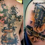 photo tattoo guitar 25.01.2019 №182 - drawing tattoo with a guitar - tattoovalue.net