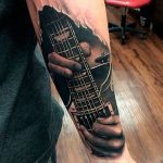 photo tattoo guitar 25.01.2019 №184 - drawing tattoo with a guitar - tattoovalue.net