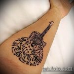 photo tattoo guitar 25.01.2019 №185 - drawing tattoo with a guitar - tattoovalue.net