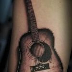 photo tattoo guitar 25.01.2019 №197 - drawing tattoo with a guitar - tattoovalue.net