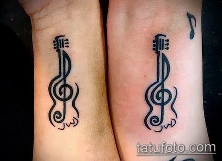 photo tattoo guitar 25.01.2019 №200 - drawing tattoo with a guitar - tattoovalue.net