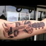 photo tattoo guitar 25.01.2019 №201 - drawing tattoo with a guitar - tattoovalue.net
