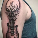 photo tattoo guitar 25.01.2019 №214 - drawing tattoo with a guitar - tattoovalue.net