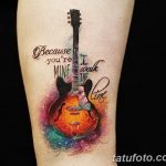photo tattoo guitar 25.01.2019 №225 - drawing tattoo with a guitar - tattoovalue.net