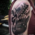 photo tattoo guitar 25.01.2019 №229 - drawing tattoo with a guitar - tattoovalue.net