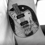 photo tattoo guitar 25.01.2019 №232 - drawing tattoo with a guitar - tattoovalue.net