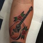 photo tattoo guitar 25.01.2019 №234 - drawing tattoo with a guitar - tattoovalue.net
