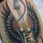 photo tattoo guitar 25.01.2019 №237 - drawing tattoo with a guitar - tattoovalue.net
