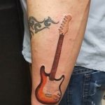 photo tattoo guitar 25.01.2019 №244 - drawing tattoo with a guitar - tattoovalue.net