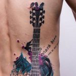 photo tattoo guitar 25.01.2019 №250 - drawing tattoo with a guitar - tattoovalue.net