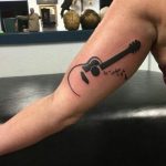 photo tattoo guitar 25.01.2019 №279 - drawing tattoo with a guitar - tattoovalue.net